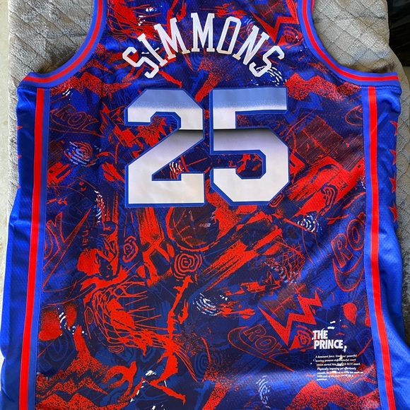 Mens New With Tags Nike XL Rookie Philadelphia 76er #25 SIMMONS NBA Jersey. - Picture 8 of 9